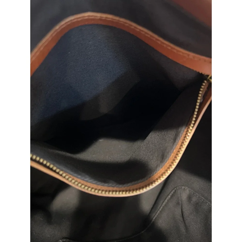 Madewell The Zip-Top Transport Carryall Transport Tote English Saddle Leather
